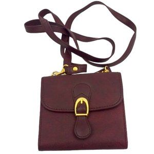 Red Wine Flap/Trifold Wallet Crossbody